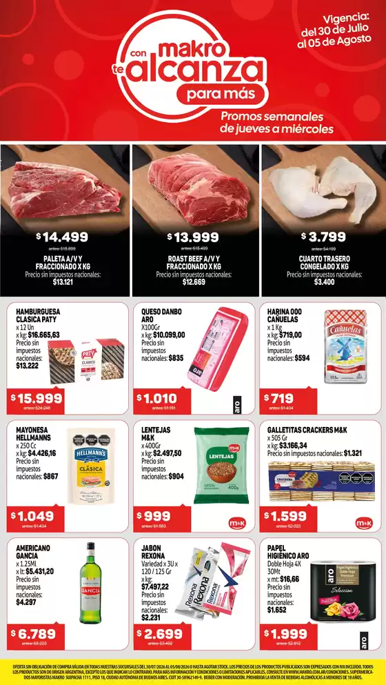 Catálogo Makro | Ofertas semanales | 2026-07-30T00:00:00.000Z - 2026-08-05T00:00:00.000Z