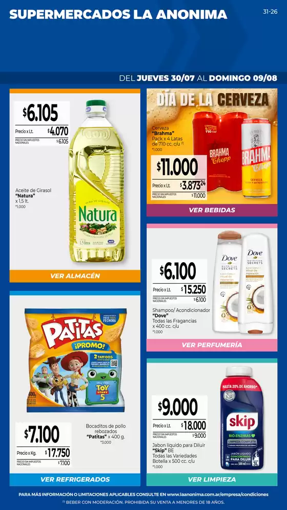 Catálogo La Anonima en Ushuaia | Insuperables | 2026-07-30T00:00:00.000Z - 2026-08-09T00:00:00.000Z