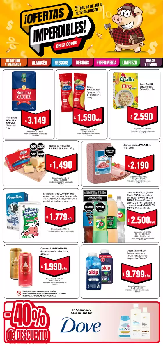 Catálogo Cooperativa Obrera | Imperdibles AGO1 CR | 2026-07-30T00:00:00.000Z - 2026-08-12T00:00:00.000Z