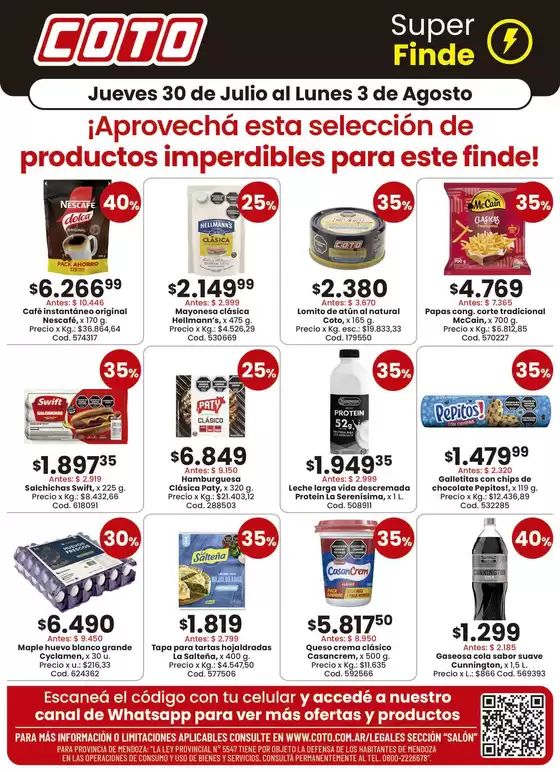 Catálogo Coto | Coto Salon Productos Motivo 1 | 2026-07-30T00:00:00.000Z - 2026-08-03T00:00:00.000Z