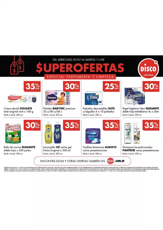 Catálogo Disco | Especial Perfumería y Limpieza | 2026-07-30T00:00:00.000Z - 2026-08-11T00:00:00.000Z