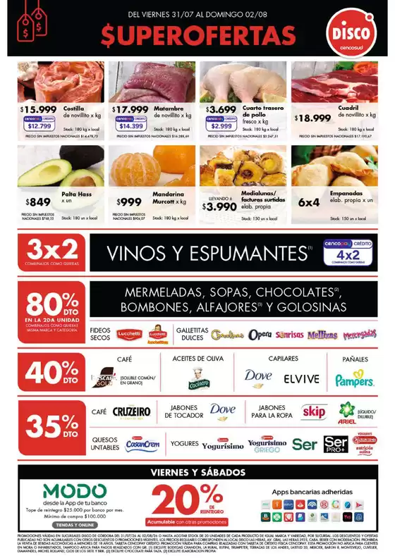 Catálogo Disco en Trujui | Ofertas Córdoba | 2026-07-30T00:00:00.000Z - 2026-08-02T00:00:00.000Z