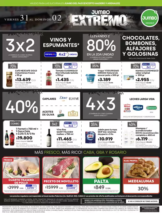 Catálogo Jumbo en Luján de Cuyo | Ofertas Bs As | 2026-07-30T00:00:00.000Z - 2026-08-02T00:00:00.000Z