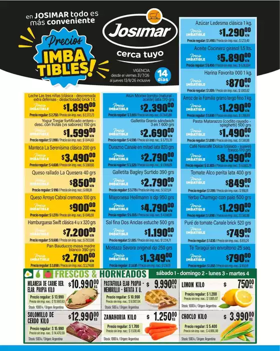 Catálogo Josimar | Excelente oferta para todos los clientes | 2026-07-31T00:00:00.000Z - 2026-08-13T00:00:00.000Z
