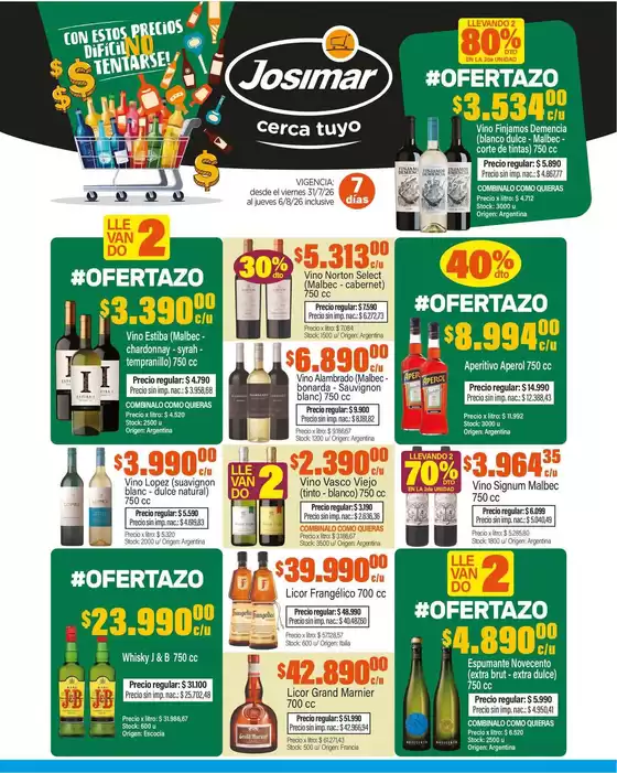 Catálogo Josimar | Ofertas Josimar | 2026-07-31T00:00:00.000Z - 2026-08-06T00:00:00.000Z