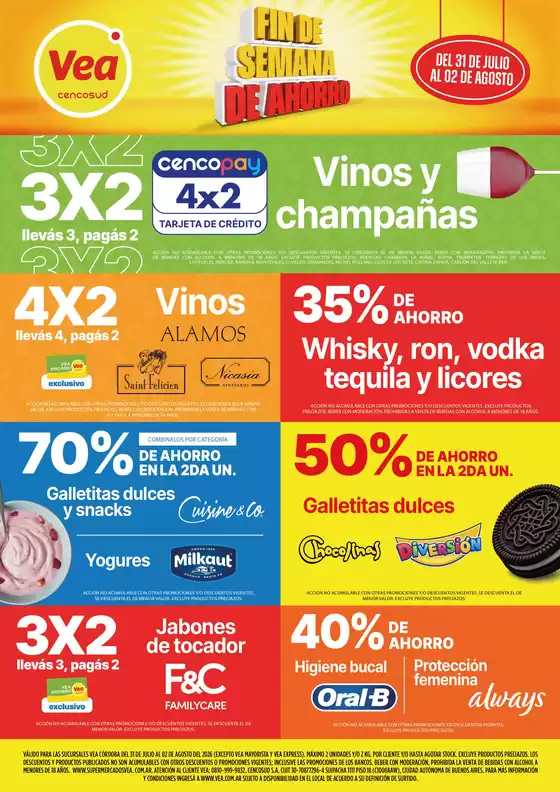 Catálogo Supermercados Vea en Martínez | Fin de semana de ahorro Córdoba | 2026-07-31T00:00:00.000Z - 2026-08-02T00:00:00.000Z