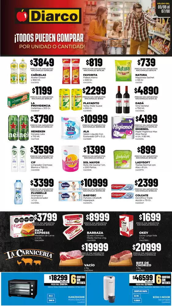Catálogo Diarco | OFERTAS PUEBLO INTERIOR | 2026-08-03T00:00:00.000Z - 2026-08-07T00:00:00.000Z