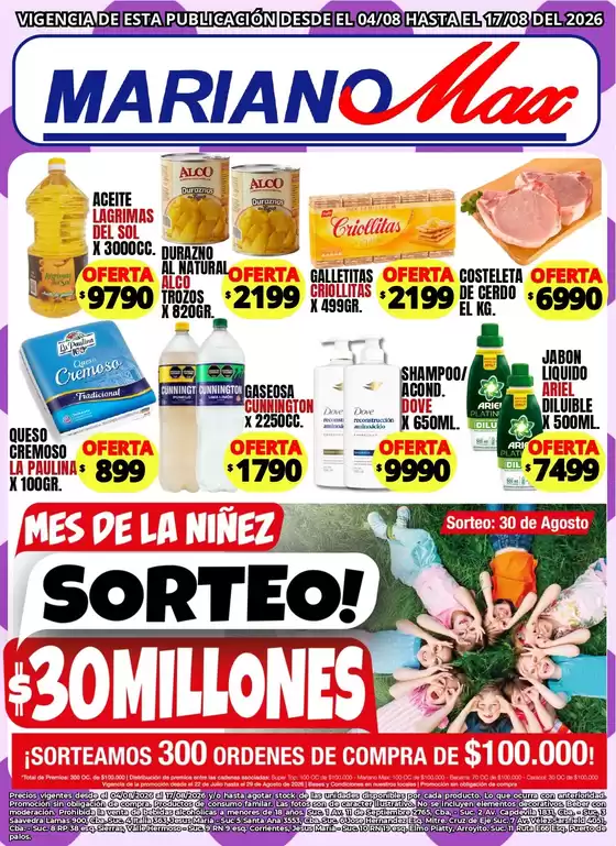 Catálogo Supermercados Mariano Max | Ofertas Supermercados Mariano Max | 2026-08-04T00:00:00.000Z - 2026-08-17T00:00:00.000Z