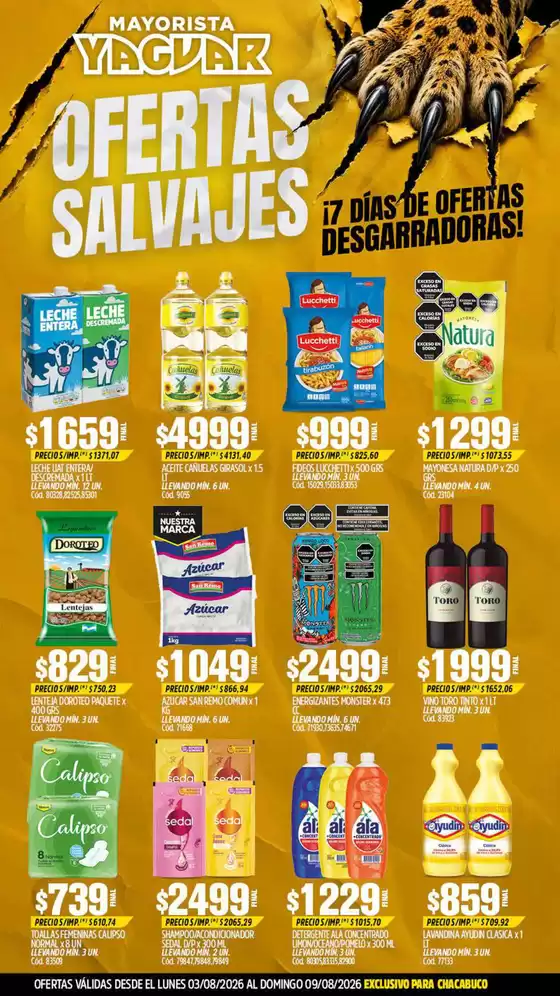 Catálogo Supermercados Yaguar | 1597 BA PQUECHA compressed 1785863111 | 2026-08-03T00:00:00.000Z - 2026-08-09T00:00:00.000Z