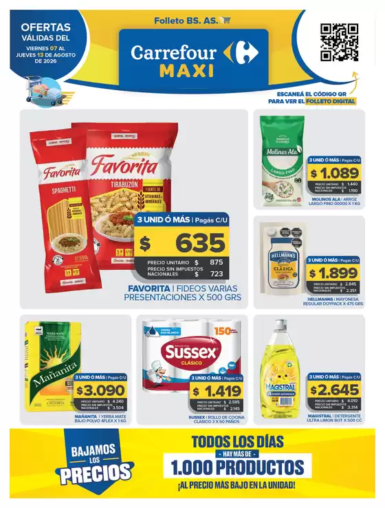 Catálogo Carrefour Maxi | OFERTAS SEMANALES | 2026-08-07T00:00:00.000Z - 2026-08-13T00:00:00.000Z