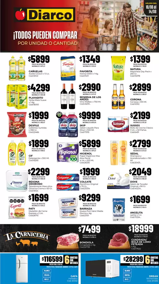 Catálogo Diarco | OFERTAS PUEBLO INTERIOR | 2026-08-10T00:00:00.000Z - 2026-08-14T00:00:00.000Z