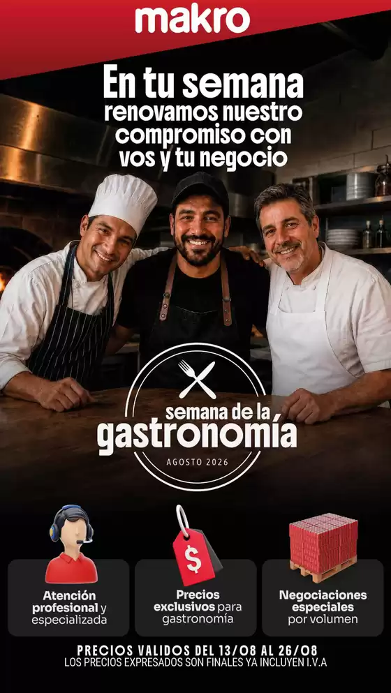 Catálogo Makro | Ofertas Gastronómicas | 2026-08-13T00:00:00.000Z - 2026-08-26T00:00:00.000Z