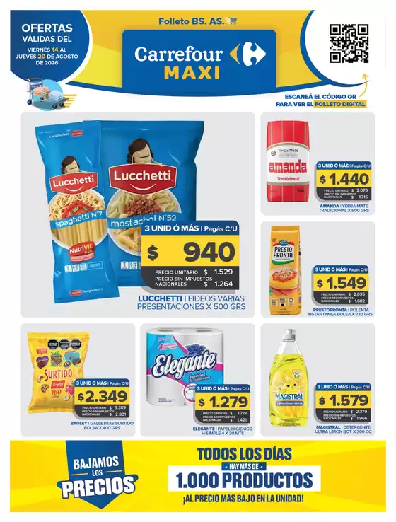 Catálogo Carrefour Maxi | OFERTAS SEMANALES | 2026-08-14T00:00:00.000Z - 2026-08-20T00:00:00.000Z