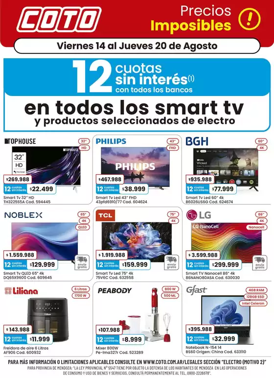 Catálogo Coto en Caseros | Coto Electro Motivo 2 | 2026-08-14T00:00:00.000Z - 2026-08-20T00:00:00.000Z