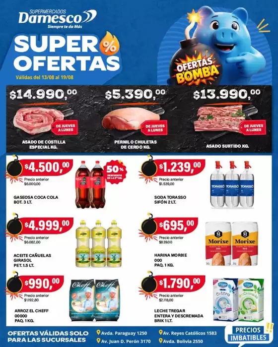 Catálogo Supermercados Damesco en General Pico | Ofertas minoristas 13 al 19 08 | 2026-08-13T00:00:00.000Z - 2026-08-19T00:00:00.000Z