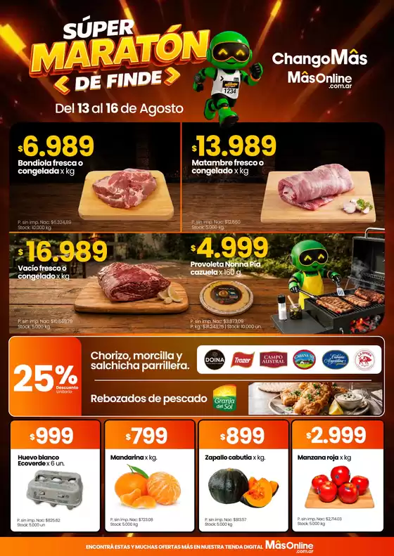 Catálogo Changomas | Super Maraton de finde | 2026-08-14T00:00:00.000Z - 2026-08-16T00:00:00.000Z