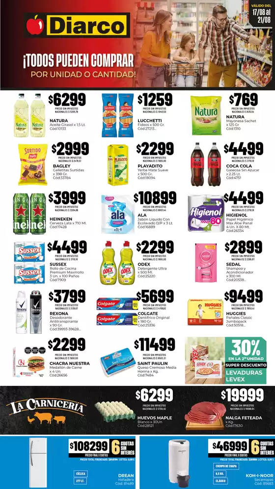 Catálogo Diarco | OFERTAS PUEBLO INTERIOR | 2026-08-17T00:00:00.000Z - 2026-08-21T00:00:00.000Z