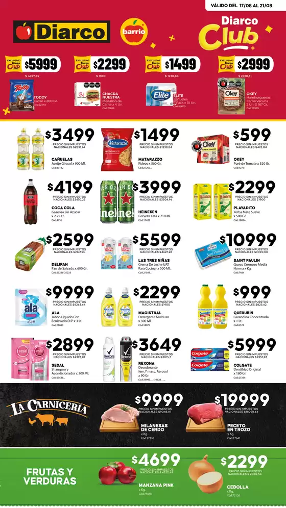 Catálogo Diarco | OFERTAS DIARCO BARRIO | 2026-08-17T00:00:00.000Z - 2026-08-21T00:00:00.000Z