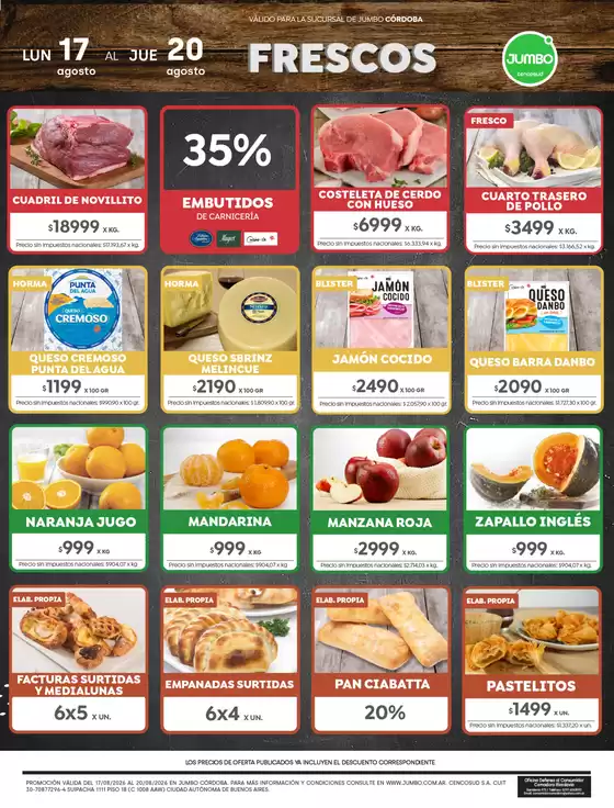 Catálogo Jumbo | Ofertas Córdoba | 2026-08-17T00:00:00.000Z - 2026-08-20T00:00:00.000Z
