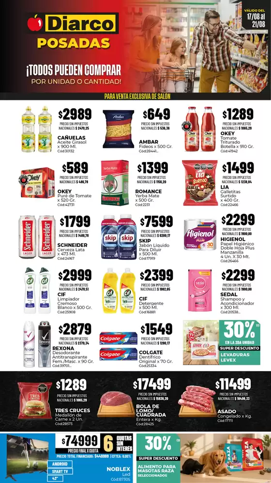 Catálogo Diarco | OFERTAS SANTIAGO DEL ESTERO | 2026-08-17T00:00:00.000Z - 2026-08-21T00:00:00.000Z