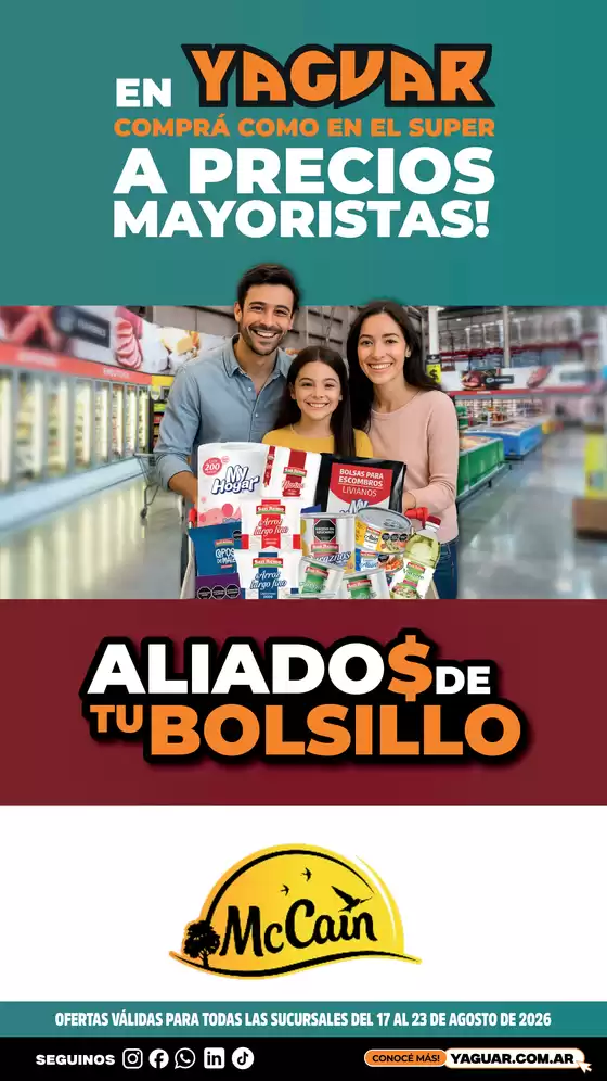 Catálogo Supermercados Yaguar | 1599 Aliados 1786730632 | 2026-08-17T00:00:00.000Z - 2026-08-23T00:00:00.000Z