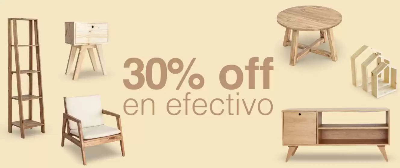 Catálogo La Tranquera Muebles | 30% off en efectivo | 2026-08-19T00:00:00.000Z - 2026-08-31T00:00:00.000Z