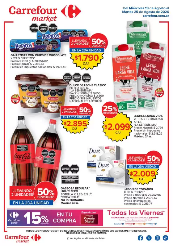 Catálogo Carrefour Market | Market Corrientes | 2026-08-19T00:00:00.000Z - 2026-08-26T00:00:00.000Z