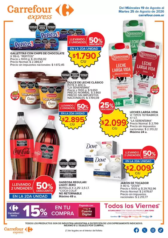 Catálogo Carrefour Express | Carrefour Express 19 Agosto | 2026-08-19T00:00:00.000Z - 2026-08-26T00:00:00.000Z