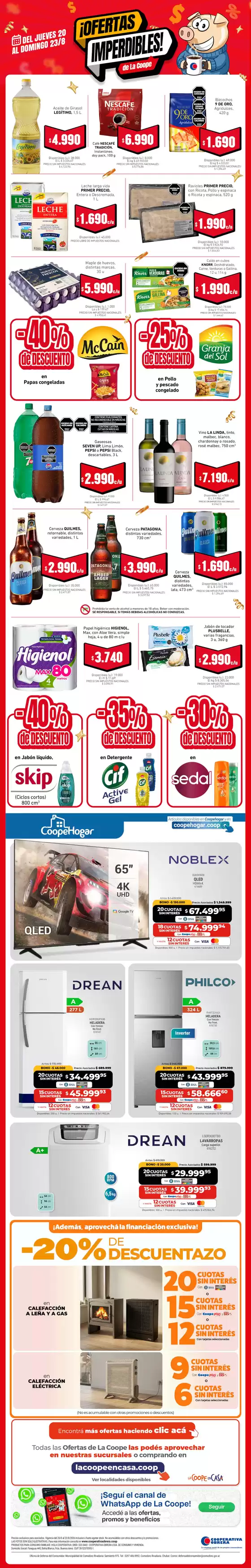 Catálogo Cooperativa Obrera en Allen | Ofertas Cooperativa Obrera | 2026-08-20T00:00:00.000Z - 2026-08-23T00:00:00.000Z