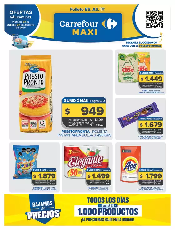 Catálogo Carrefour Maxi | OFERTAS SEMANALES | 2026-08-21T00:00:00.000Z - 2026-08-27T00:00:00.000Z