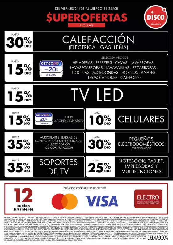Catálogo Disco | Ofertas Electro T. Libre y más | 2026-08-20T00:00:00.000Z - 2026-08-27T00:00:00.000Z