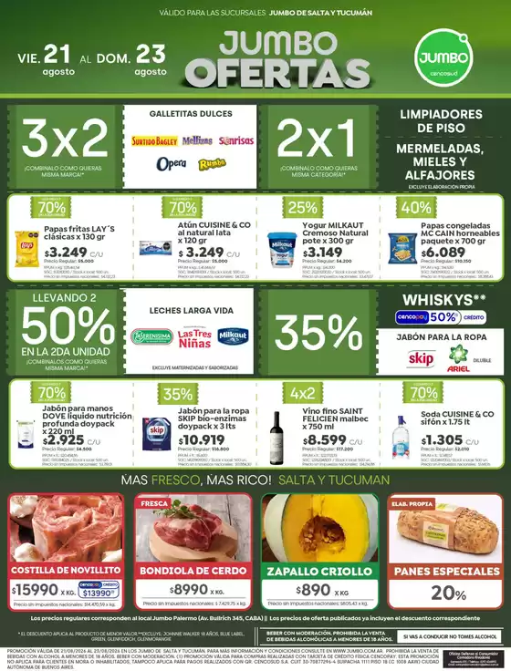 Catálogo Jumbo | Ofertas Salta Tucumán | 2026-08-20T00:00:00.000Z - 2026-08-23T00:00:00.000Z