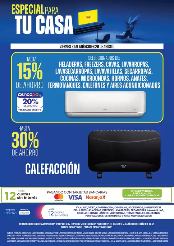 Catálogo Supermercados Vea | Especial para tu casa | 2026-08-21T00:00:00.000Z - 2026-08-27T00:00:00.000Z