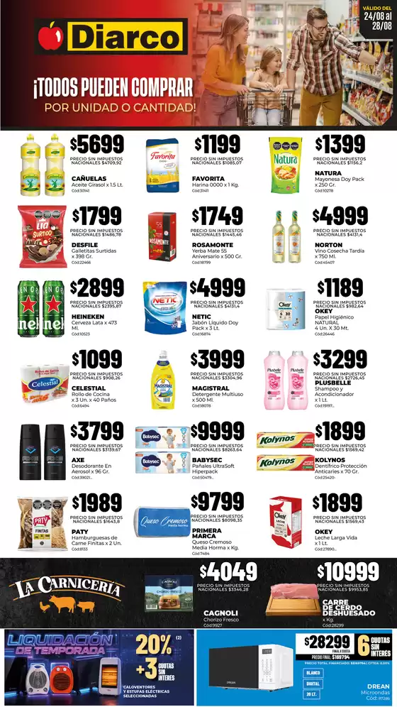 Catálogo Diarco | OFERTAS PUEBLO INTERIOR | 2026-08-24T00:00:00.000Z - 2026-08-28T00:00:00.000Z