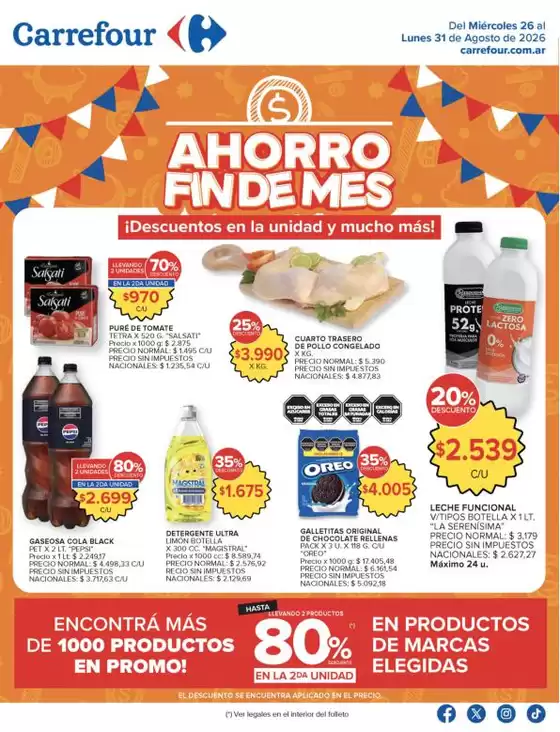 Catálogo Carrefour | Carrefour Hiper 26 Agosto | 2026-08-26T00:00:00.000Z - 2026-09-01T00:00:00.000Z