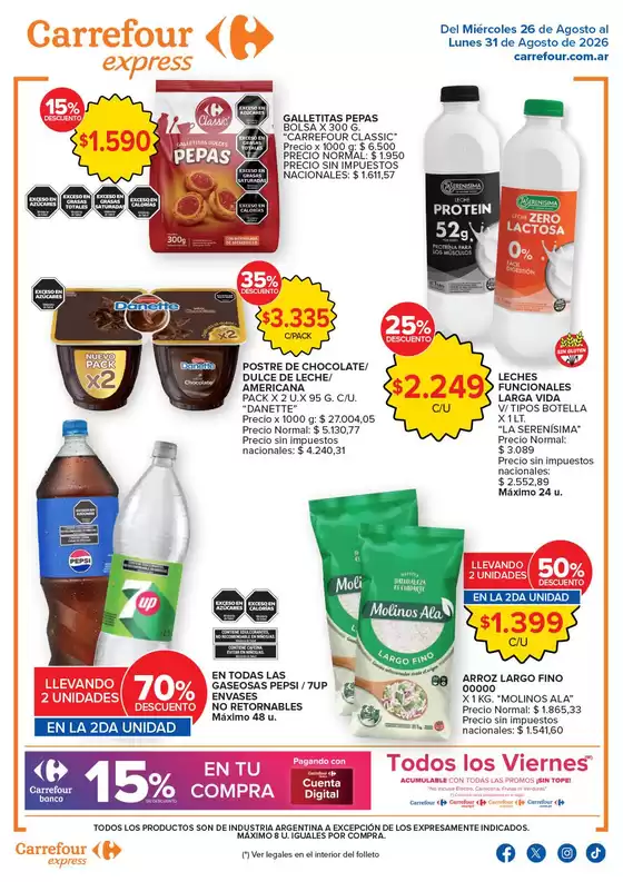 Catálogo Carrefour Express | Carrefour Express 26 Agosto | 2026-08-26T00:00:00.000Z - 2026-09-01T00:00:00.000Z
