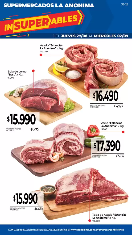 Catálogo La Anonima | Frescos | 2026-08-27T00:00:00.000Z - 2026-09-02T00:00:00.000Z