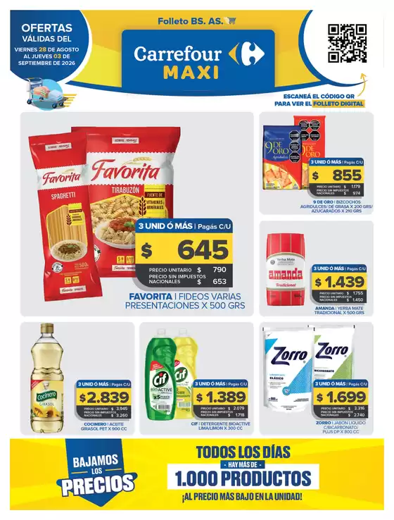 Catálogo Carrefour Maxi | OFERTAS SEMANALES | 2026-08-28T00:00:00.000Z - 2026-09-03T00:00:00.000Z