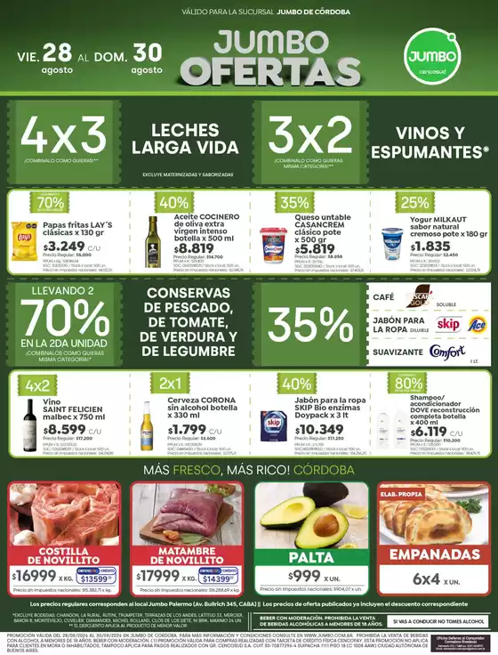 Catálogo Jumbo | Ofertas Córdoba | 2026-08-27T00:00:00.000Z - 2026-08-30T00:00:00.000Z