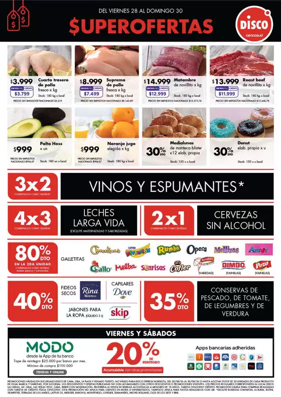 Catálogo Disco | Ofertas Bs. As. y Santa Fé | 2026-08-27T00:00:00.000Z - 2026-08-30T00:00:00.000Z
