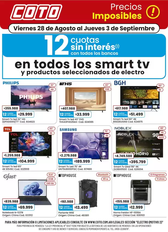 Catálogo Coto | Coto Electro Motivo 2 | 2026-08-28T00:00:00.000Z - 2026-09-03T00:00:00.000Z
