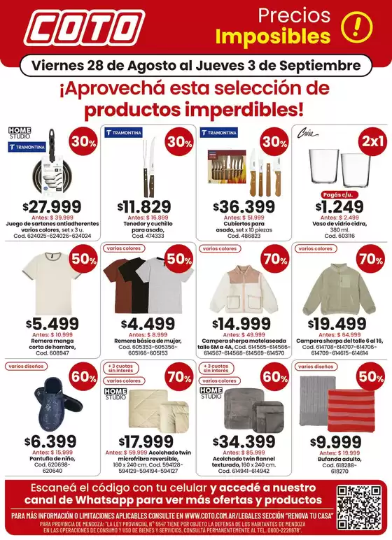 Catálogo Coto en Colonia Villafañe | Coto Renova Productos | 2026-08-28T00:00:00.000Z - 2026-09-03T00:00:00.000Z