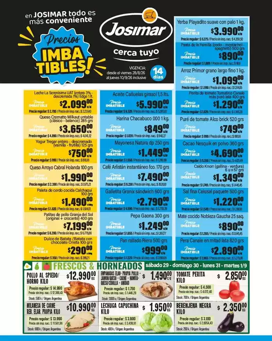 Catálogo Josimar | Ofertas Josimar | 2026-08-28T00:00:00.000Z - 2026-09-10T00:00:00.000Z
