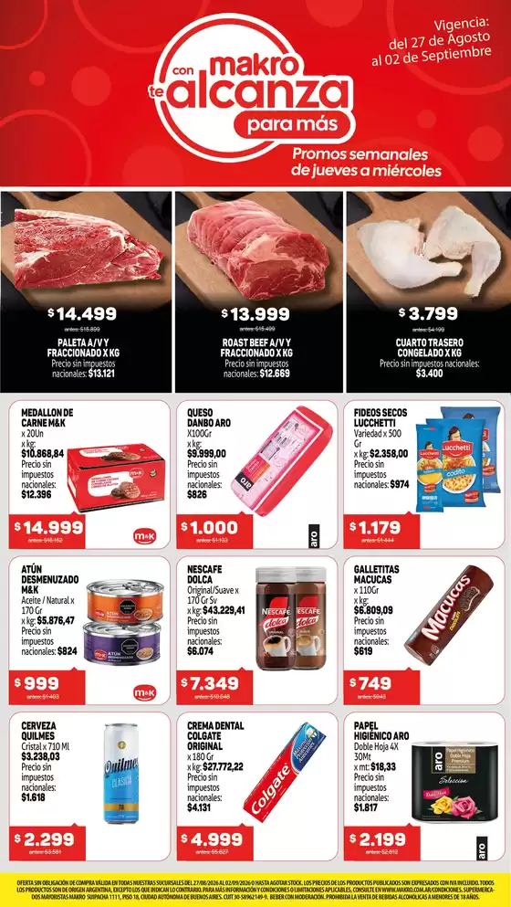 Catálogo Makro | Ofertas semanales | 2026-08-27T00:00:00.000Z - 2026-09-02T00:00:00.000Z