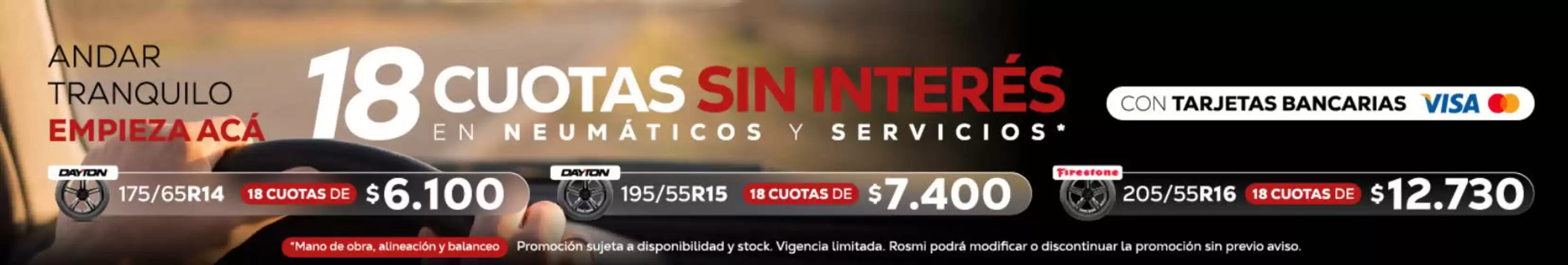 Catálogo Neumáticos Rosmi | 18 cuotas sin interes | 2026-08-31T00:00:00.000Z - 2026-09-17T00:00:00.000Z