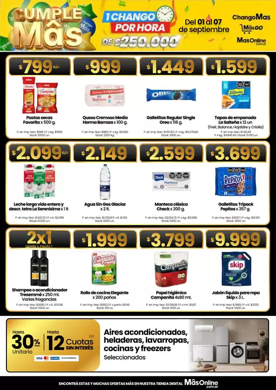 Catálogo HiperChangomas | Cumple más! | 2026-09-01T00:00:00.000Z - 2026-09-07T00:00:00.000Z