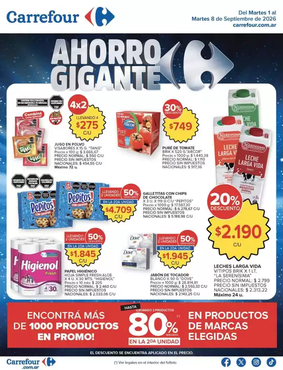 Catálogo Carrefour | Carrefour Hiper 01 Septiembre | 2026-09-01T00:00:00.000Z - 2026-09-09T00:00:00.000Z