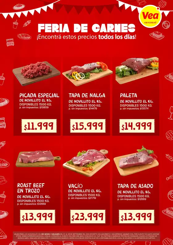 Catálogo Supermercados Vea | Feria de Carnes Patagonia Septiembre | 2026-09-01T00:00:00.000Z - 2026-09-30T00:00:00.000Z