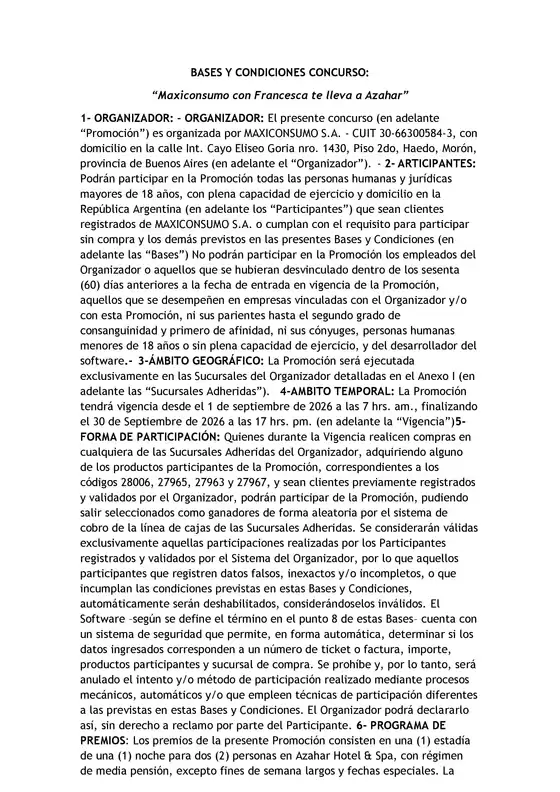 Catálogo Maxiconsumo | Byc maxi francesca | 2026-09-01T00:00:00.000Z - 2026-09-30T00:00:00.000Z