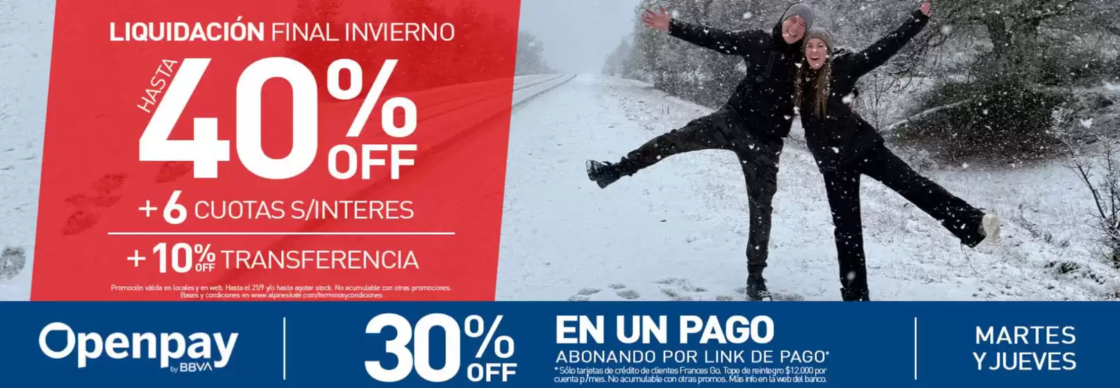 Catálogo Alpine Skate en Villa Carlos Paz | Promocion! Hasta 40% off | 2026-09-01T00:00:00.000Z - 2026-09-22T00:00:00.000Z
